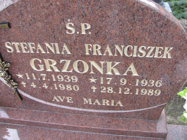 Franciszek Grzonka 1936 Okonek - Grobonet - Wyszukiwarka osób pochowanych