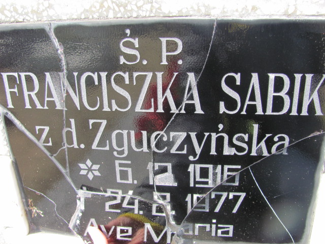 Jan Sabik 1911 Okonek - Grobonet - Wyszukiwarka osób pochowanych