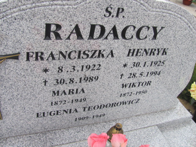 Henryk Radacki 1925 Okonek - Grobonet - Wyszukiwarka osób pochowanych