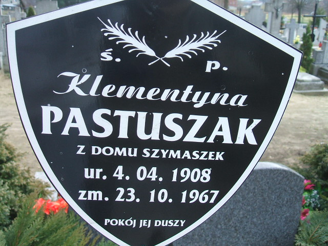 Klementyna Pastuszak 1908 Okonek - Grobonet - Wyszukiwarka osób pochowanych