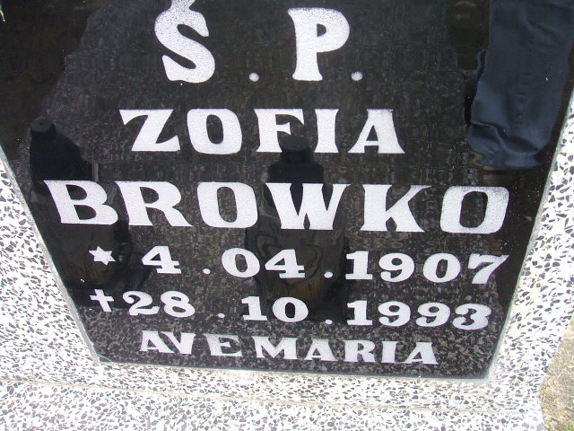 Zofia Browko 1907 Okonek - Grobonet - Wyszukiwarka osób pochowanych