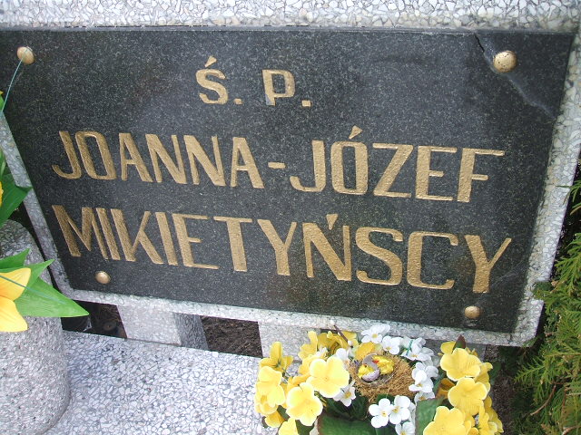 Joanna Mikietyńska 1886 Okonek - Grobonet - Wyszukiwarka osób pochowanych