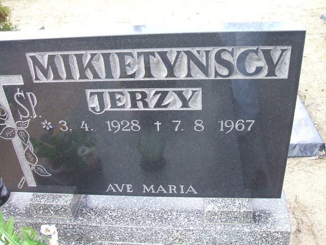 Jerzy Mikietyński 1928 Okonek - Grobonet - Wyszukiwarka osób pochowanych