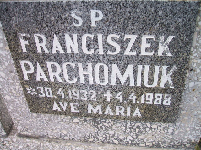 Franciszek Parchomiuk 1932 Okonek - Grobonet - Wyszukiwarka osób pochowanych
