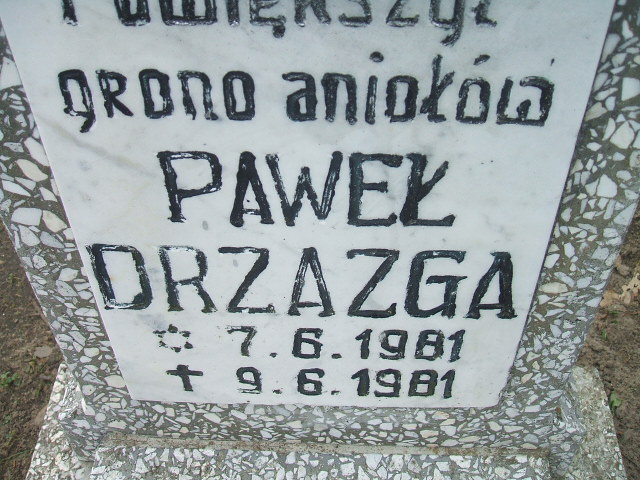 Paweł Drzazga 1981 Okonek - Grobonet - Wyszukiwarka osób pochowanych