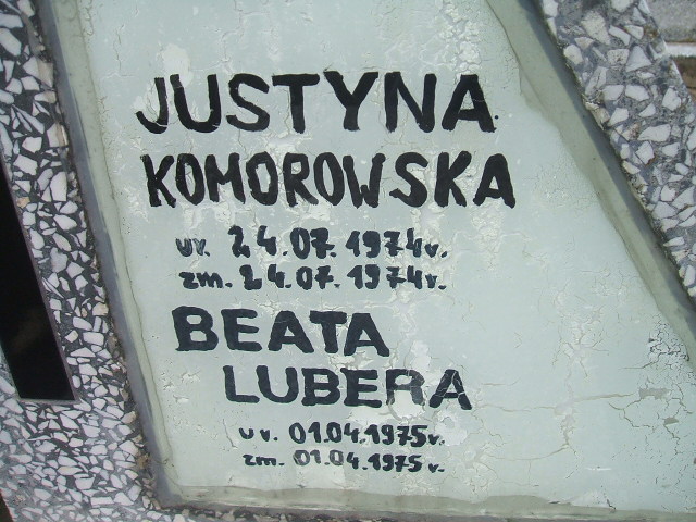 Beata Lubera 1975 Okonek - Grobonet - Wyszukiwarka osób pochowanych