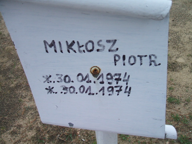 Piotr Mikłosz 1974 Okonek - Grobonet - Wyszukiwarka osób pochowanych