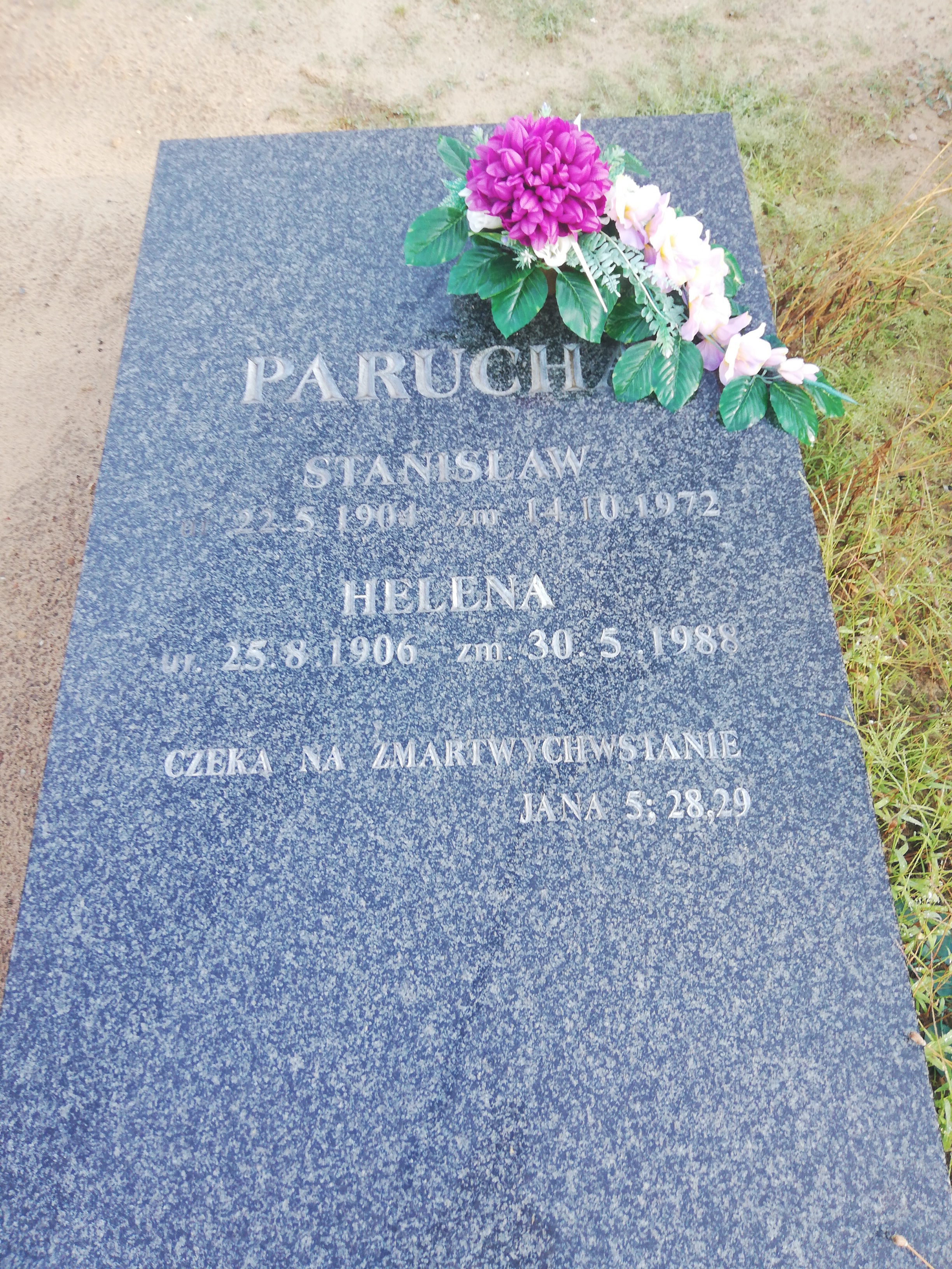 Grób Stanisław Parucha