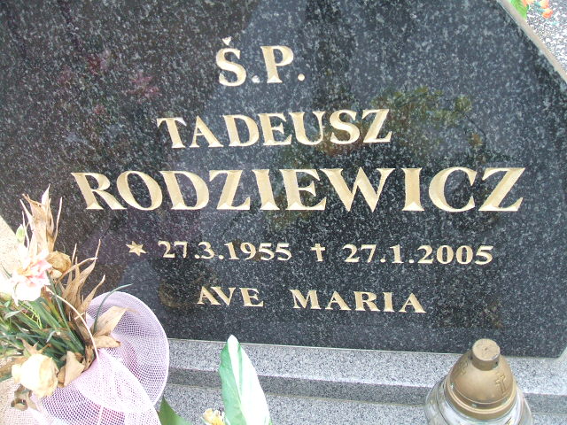 Tadeusz Rodziewicz 1955 Okonek - Grobonet - Wyszukiwarka osób pochowanych