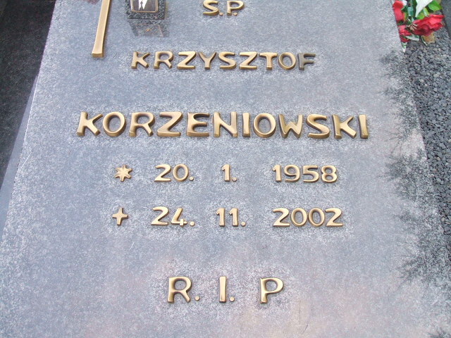 Krzysztof Korzeniowski 1958 Okonek - Grobonet - Wyszukiwarka osób pochowanych