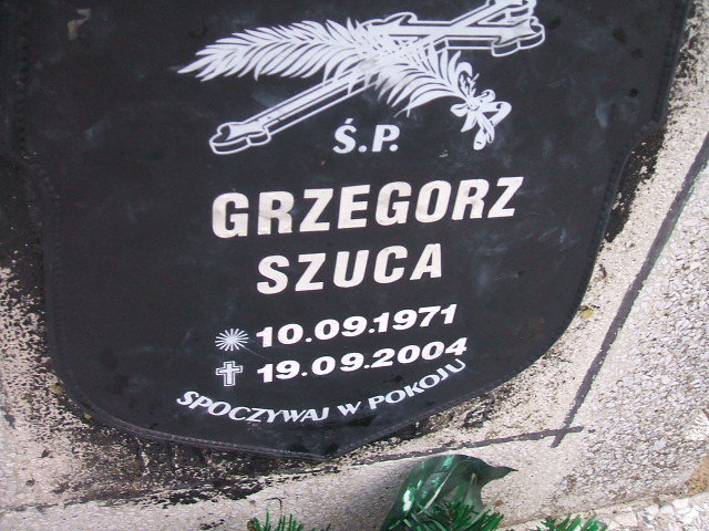 Grzegorz Szuca 1971 Okonek - Grobonet - Wyszukiwarka osób pochowanych