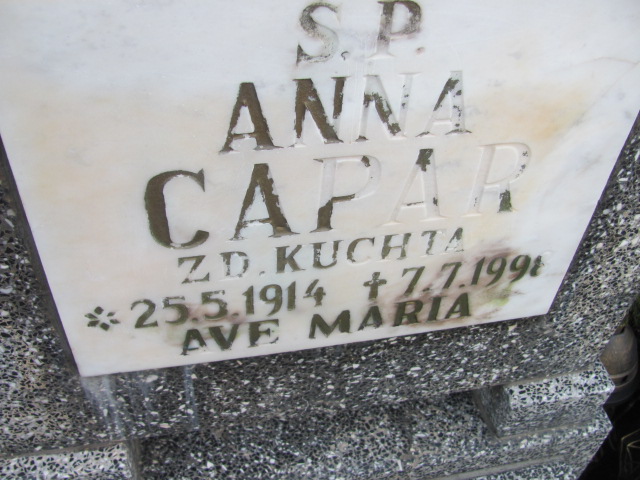 Anna Capar 1914 Okonek - Grobonet - Wyszukiwarka osób pochowanych