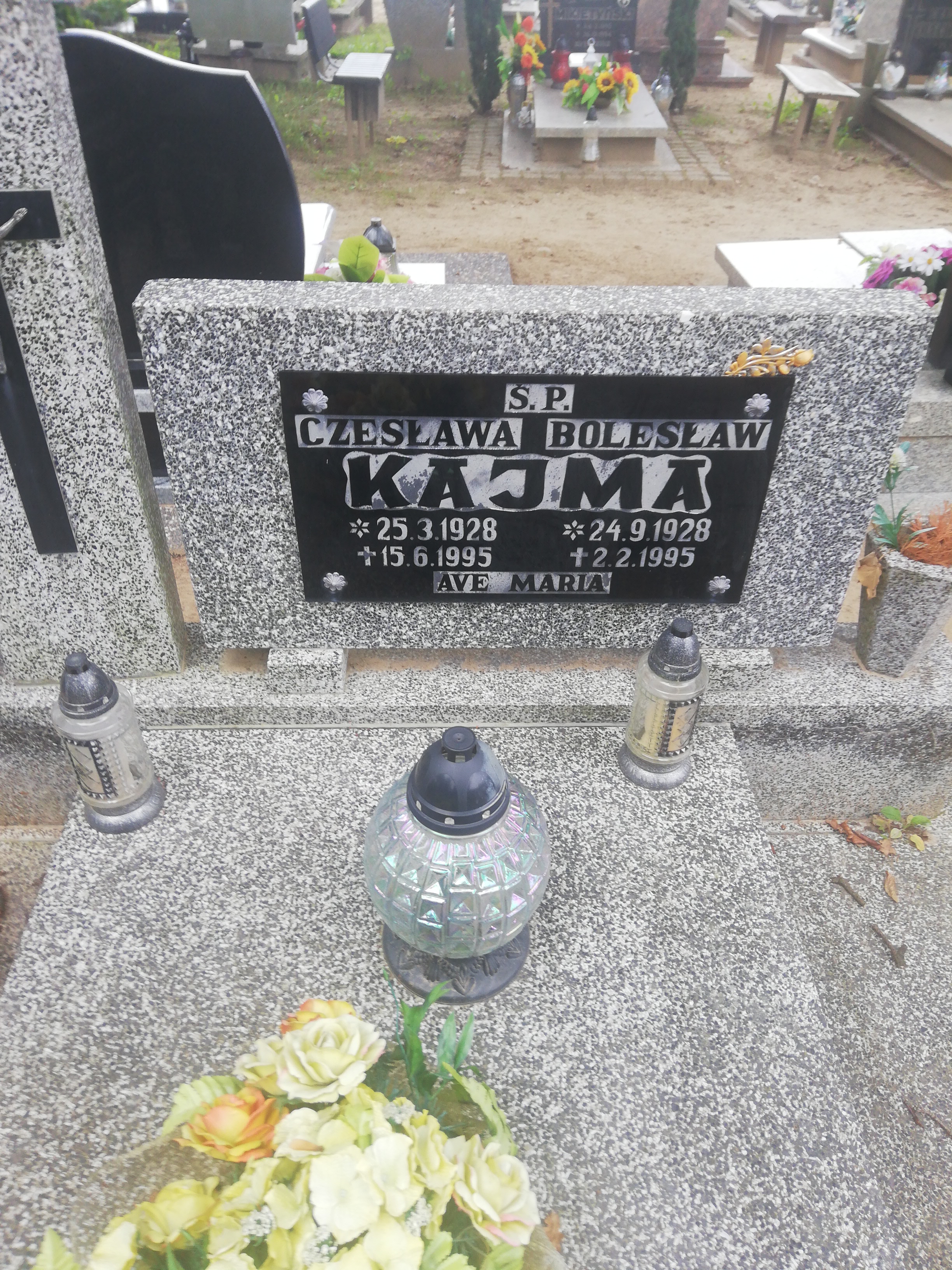 Grób Czesława Kajma