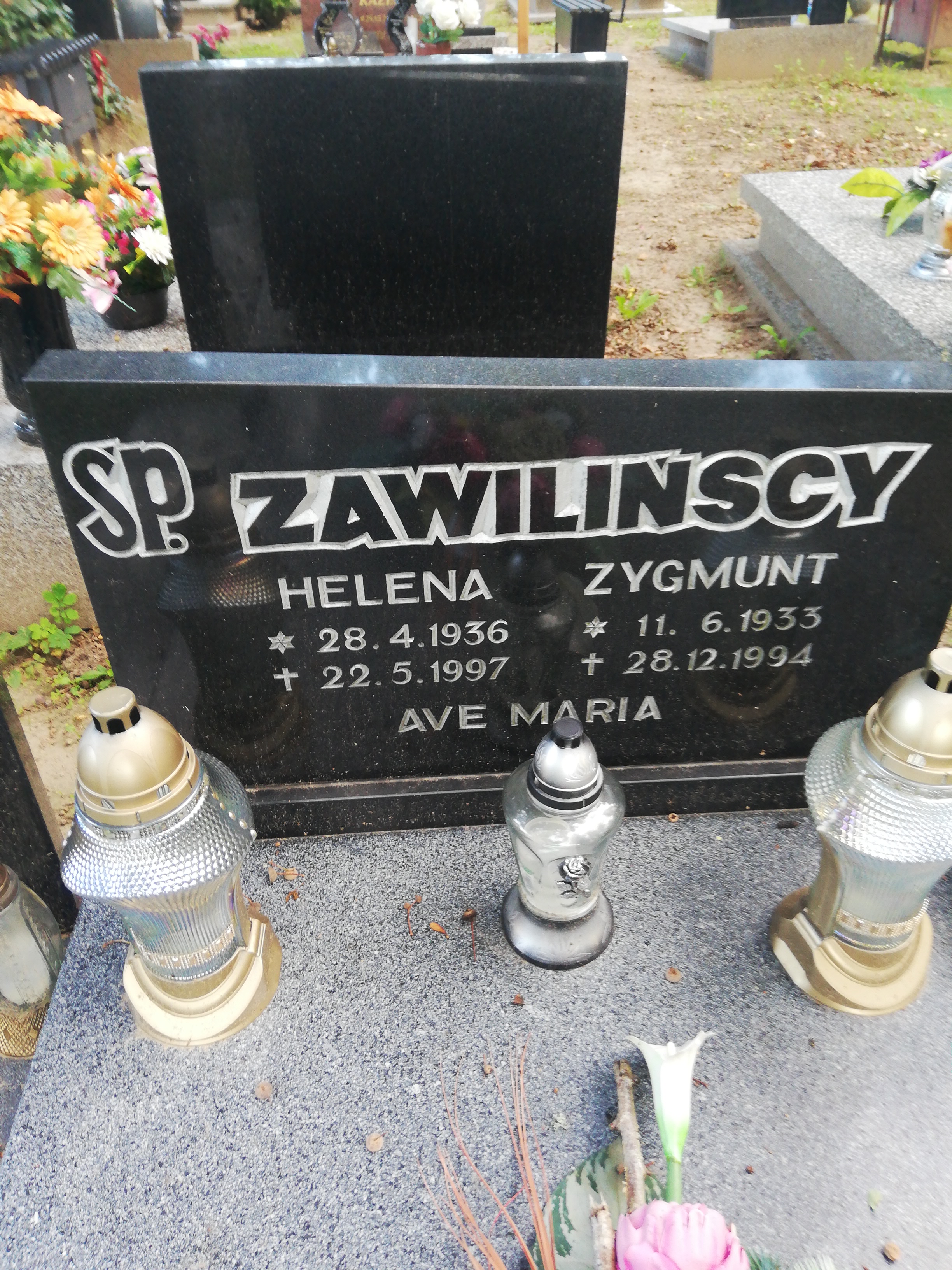 Grób Helena Zawilińska