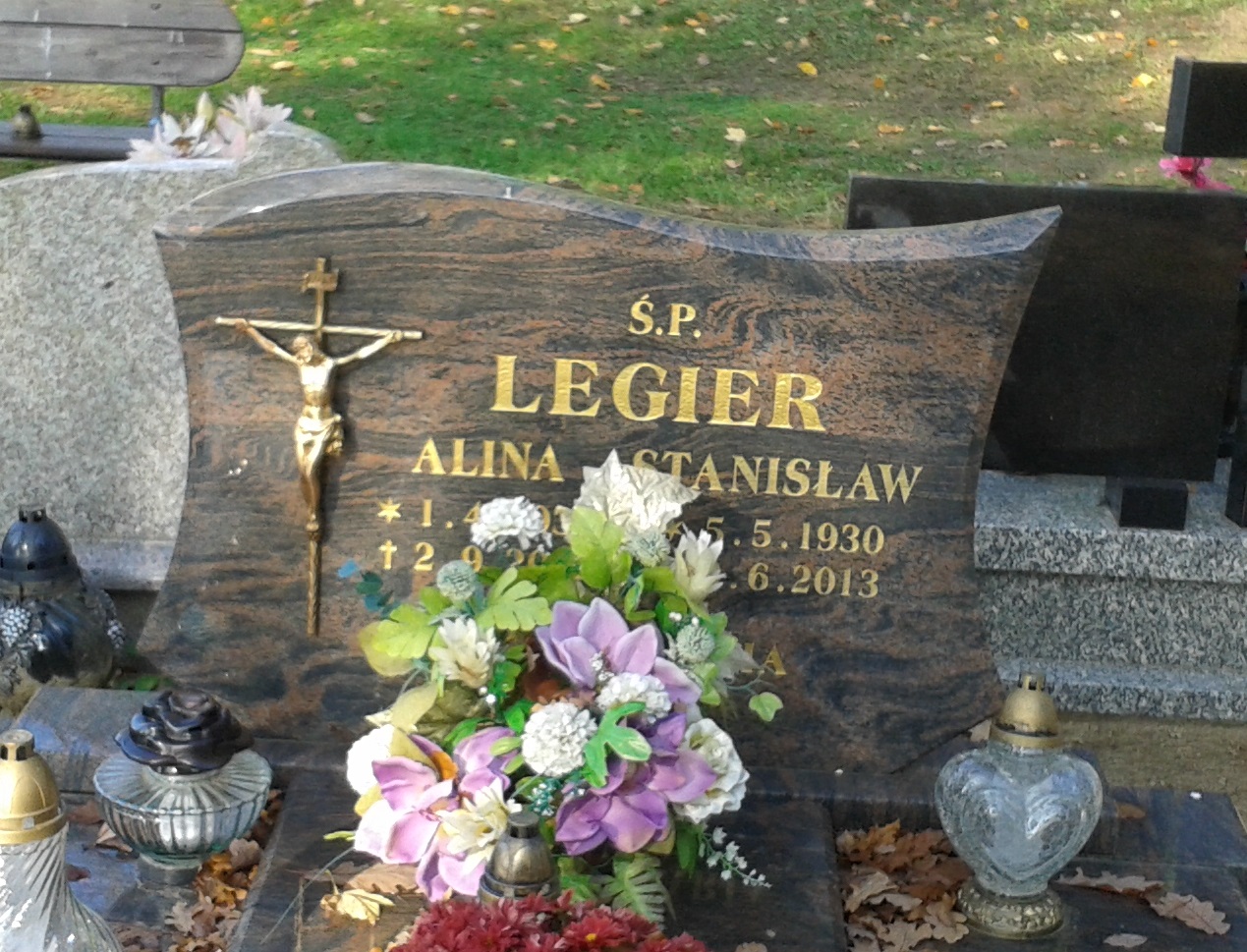 Alina Legier 1933 Okonek - Grobonet - Wyszukiwarka osób pochowanych