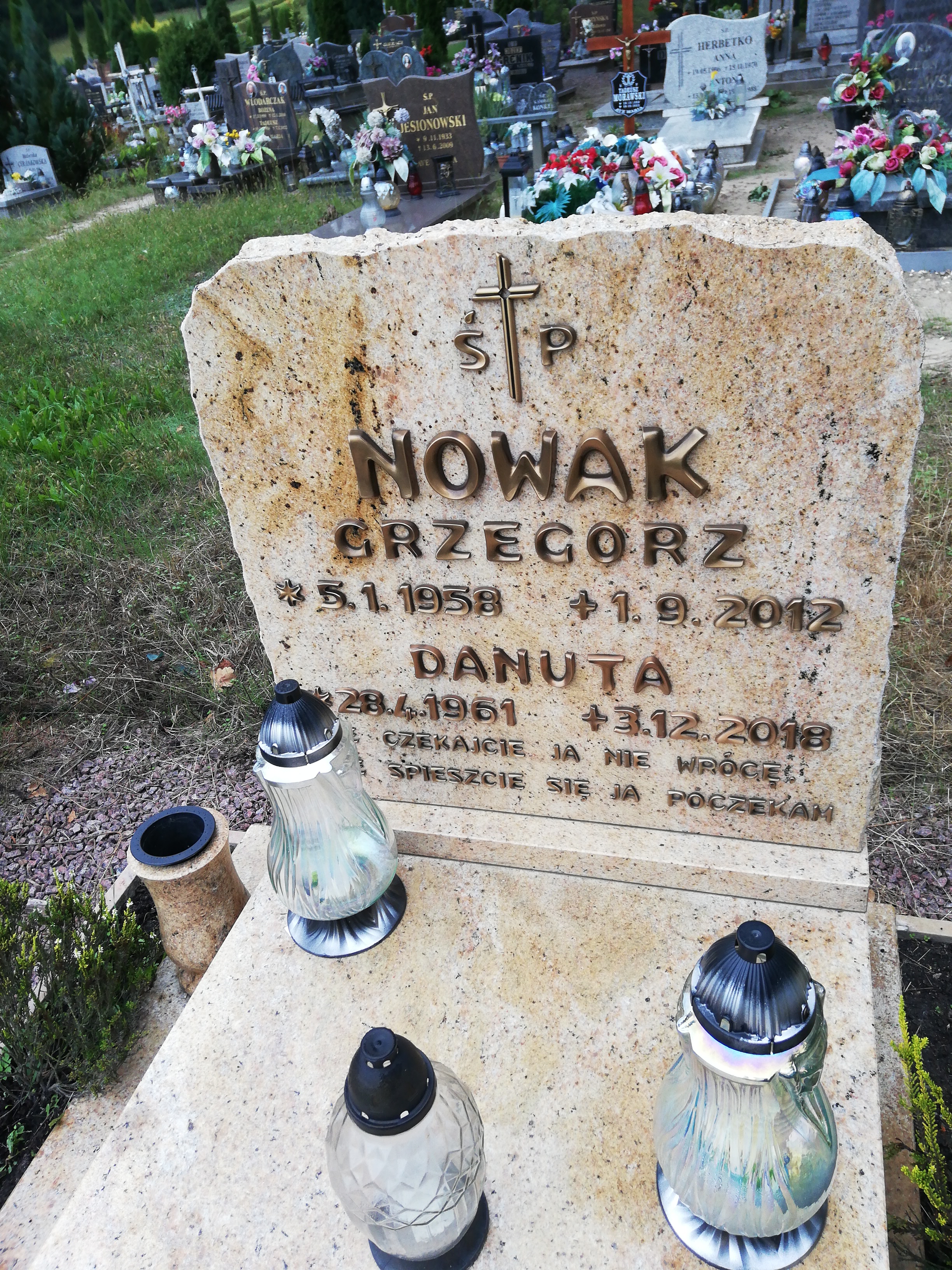 Grób Grzegorz Nowak