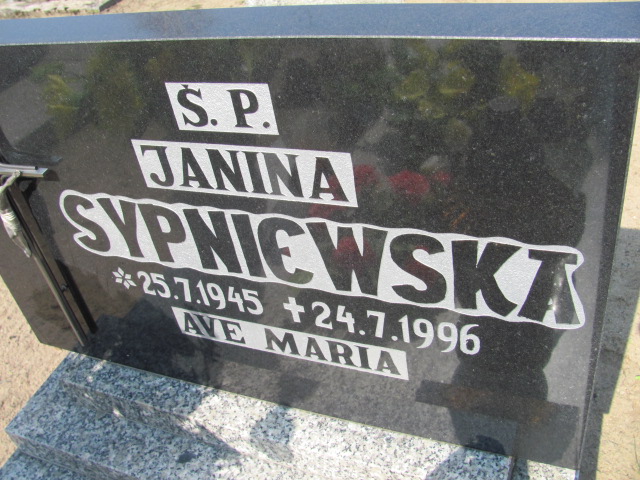 Janina Sypniewska 1945 Okonek - Grobonet - Wyszukiwarka osób pochowanych