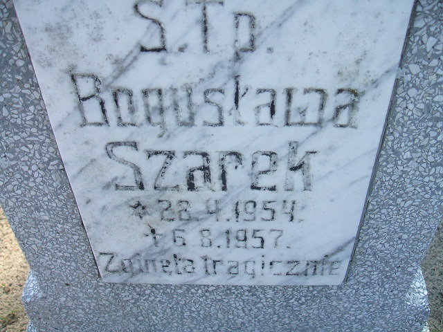 Bogusława Szarek 1954 Okonek - Grobonet - Wyszukiwarka osób pochowanych